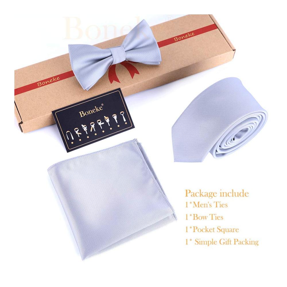 Premium Männer Krawattensets Fliegen Einstecktücher & Accessoires für Business Party & Geschenke