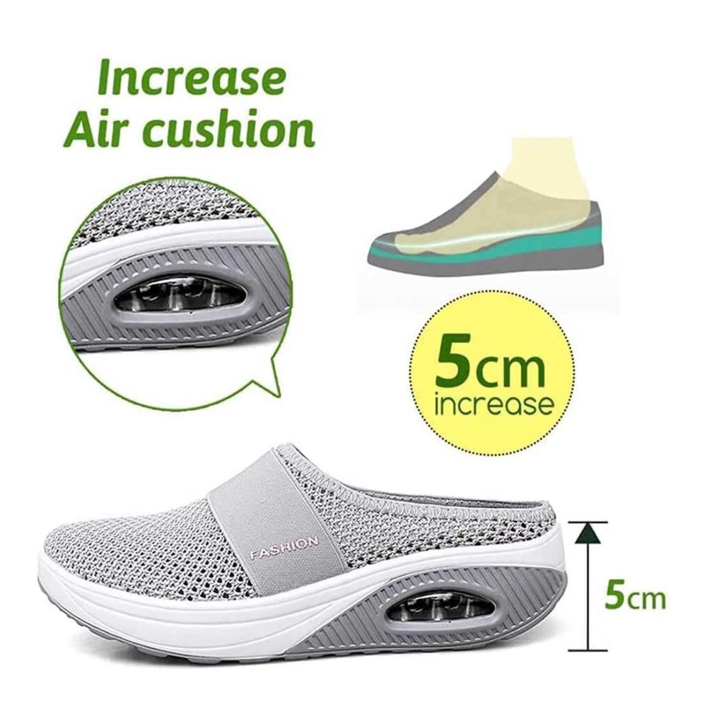 Orthopädische Diabetiker-Wanderschuhe für Damen | Luftkissen Fußgewölbeunterstützung Atmungsaktivität | Lässige Outdoor-Schuhe mit gestricktem Mesh