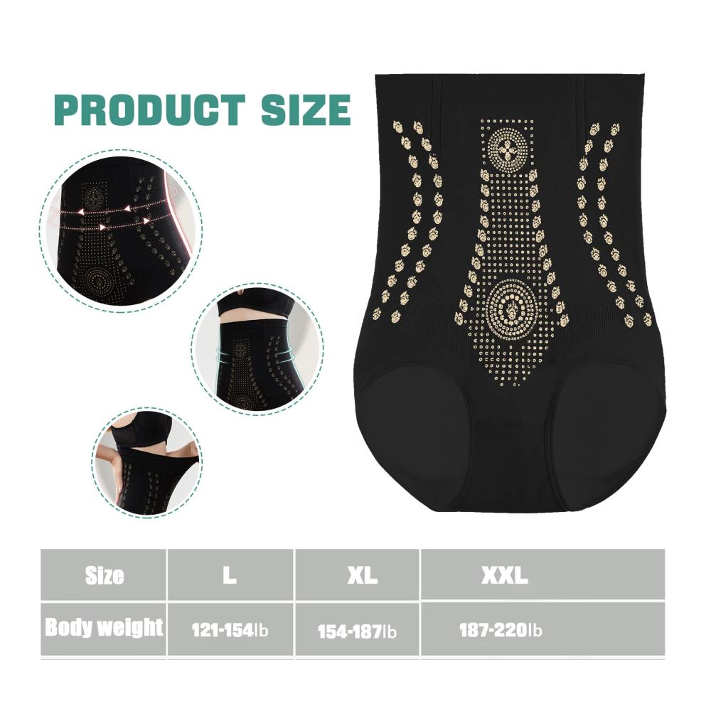 Miederslips CEIEVER IONSTech - Damen Butt Lifter Unterhose mit Hoher Taille Bauchweg Elastisch und einzigartiger Fasertechnologie für Figurformung und Hüftbetonung - Shapewear für Damen
