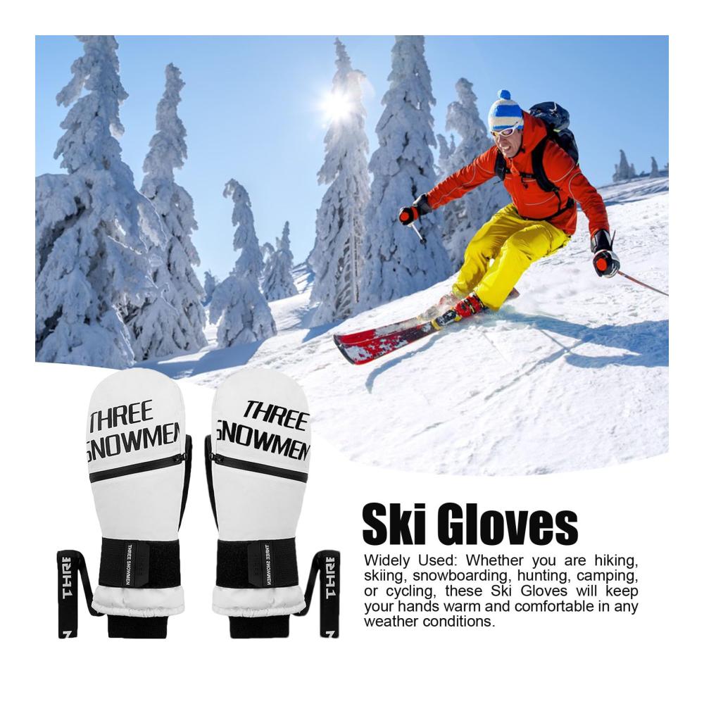 Skihandschuhe - Wasserdicht Winddicht Warm für Winteraktivitäten (Wandern Camping Skifahren Jagen Radfahren