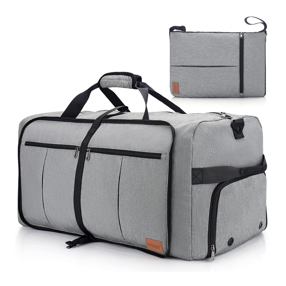 120L Faltbare Reisetasche mit Schuhfach – Wasserdichte Weekender Tasche für Herren & Damen