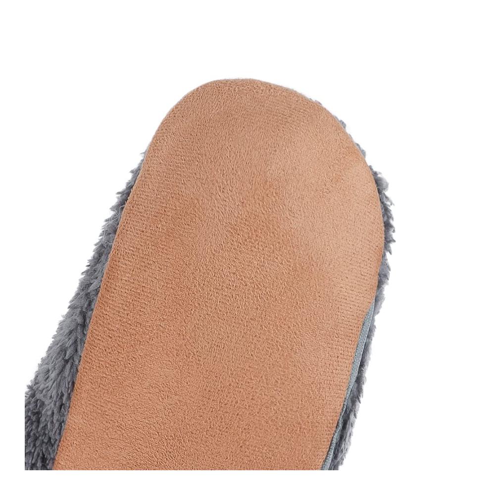 Beheizbare USB-Hausschuhe | Elektrische Fußwärmer aus Plüsch | Rutschfeste Hüttenstiefel für Herbst und Winter | Indoor-Wärmepantoffeln mit weicher Sohle