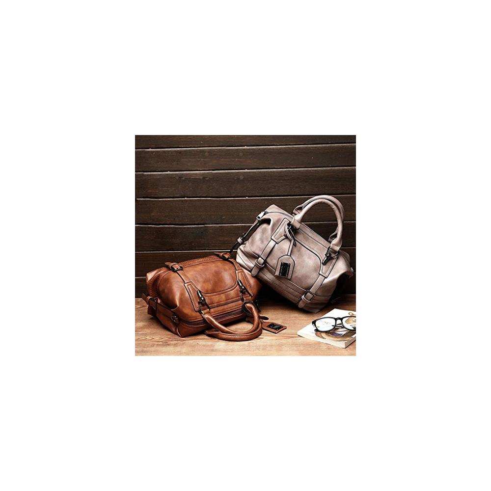 Damen-Umhängetasche aus braunem Leder - Stilvolle Schultertasche mit Eleganz und Funktionalität