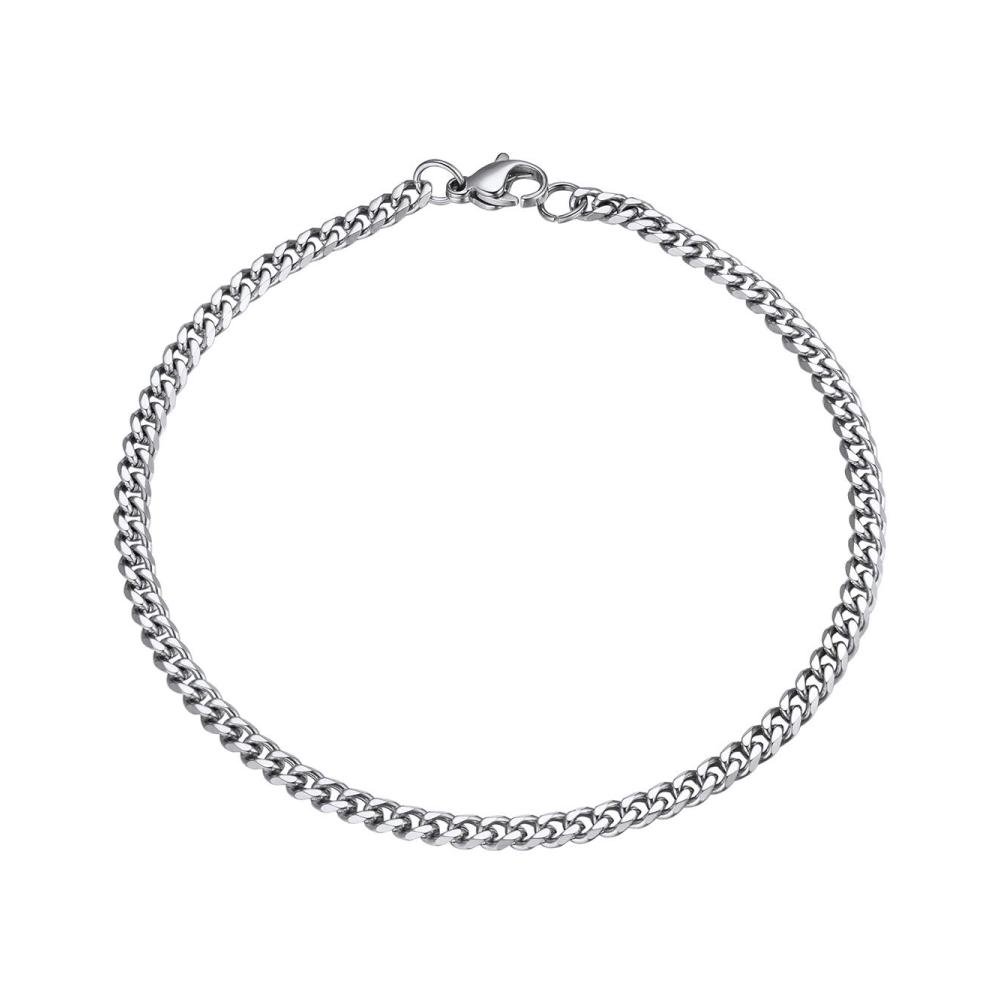 Massives Panzerkette Armband aus Edelstahl/18k vergoldet – Damen & Herren 3.5mm/6mm/9mm/12mm Kubanische Bindeglieder Armkette in Gold/Silber/Schwarz – Stilvolles Accessoire & Geschenkidee