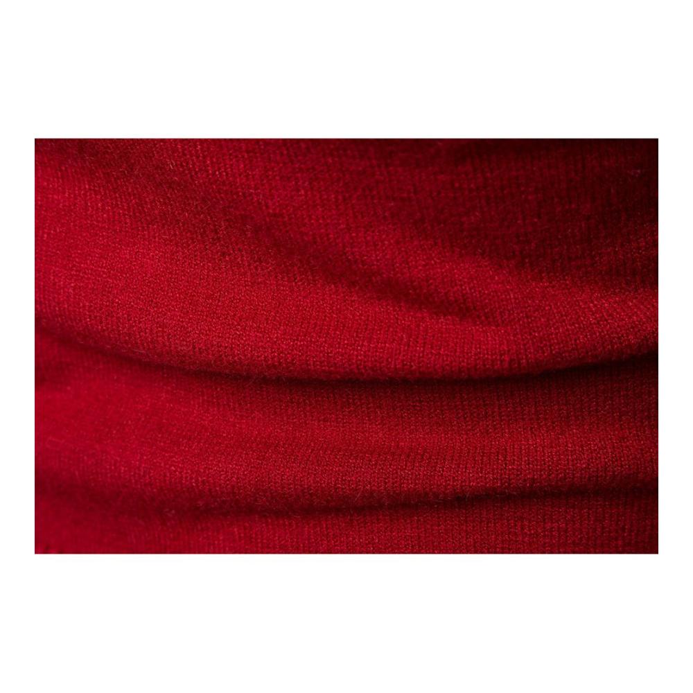 Herren Feinstrick Rollkragenpullover - Slim Fit Langarm Pullover mit Grobstrick Details