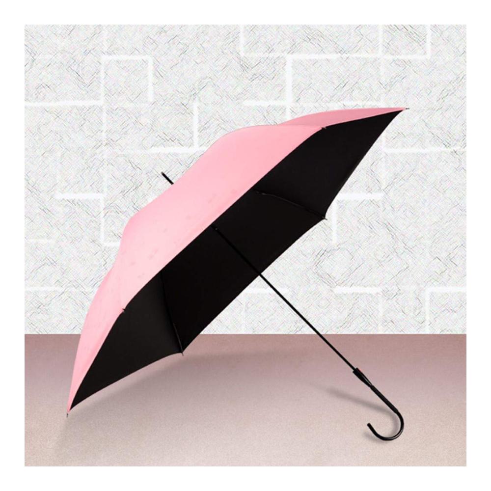 Klarer UV-Schutz Taschenschirm - Stilvoller kompakter Regenschirm mit frischem Druck und geradem Vinyl-Design