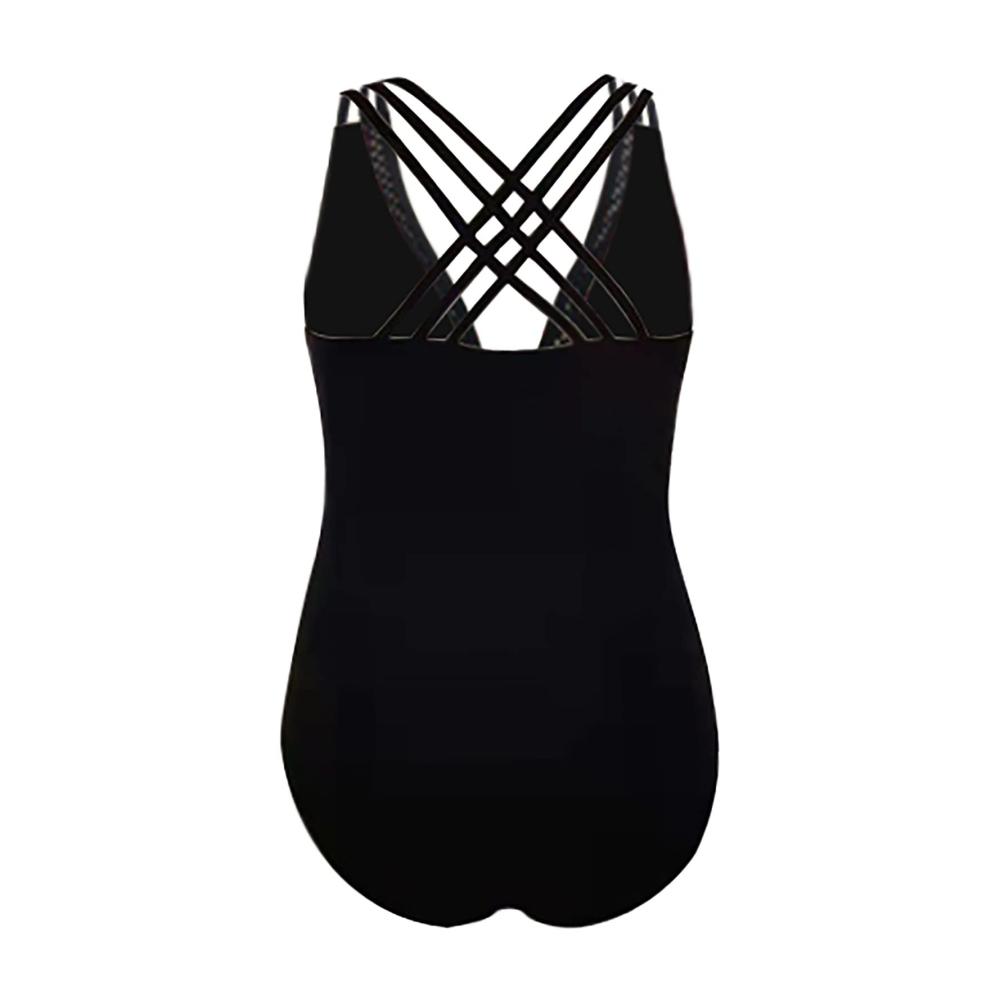 Monokini Damen Badeanzug | Figurformender Einteiler für Damen | Bauchweg Schlankheits Badeanzug mit Shaping Effekt | Schwarzer Sportlicher Monokini für Damen | Modischer Damen Badeanzug | Schlankheits Bademode für Damen