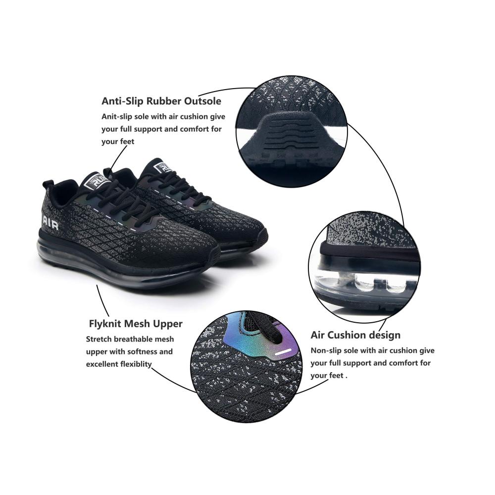 Outdoor Fitnessschuhe für Herren und Damen – Leichte Laufschuhe ideal für Joggings Tennis Straßenlauf und Fitness im Freien – Bequeme Sportschuhe und Sneaker für Gym und Traillauf in Größen 36-47
