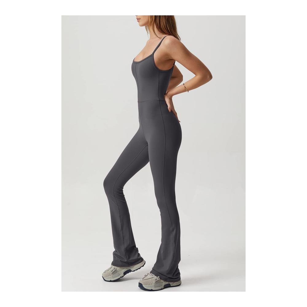 Damen Jumpsuit Spaghetti-Träger Bodycon Schnitt Voll Länge - Stilvoller Einteiler für Frauen