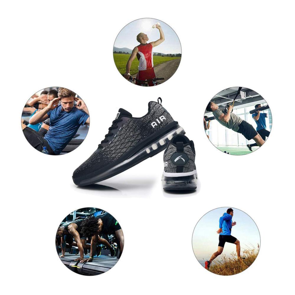 Outdoor Fitnessschuhe für Herren und Damen – Leichte Laufschuhe ideal für Joggings Tennis Straßenlauf und Fitness im Freien – Bequeme Sportschuhe und Sneaker für Gym und Traillauf in Größen 36-47