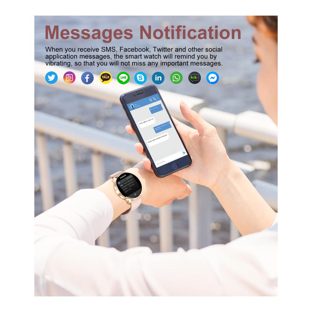 Fashion Smartwatches SIEMORL Damen Smartwatch mit Telefonfunktion Fitness Tracker Pulsuhr Schlafmonitor Schrittzähler Kalorienzähler Activity Tracker – IP67 Wasserdicht – Lila Armbanduhr für iOS Android