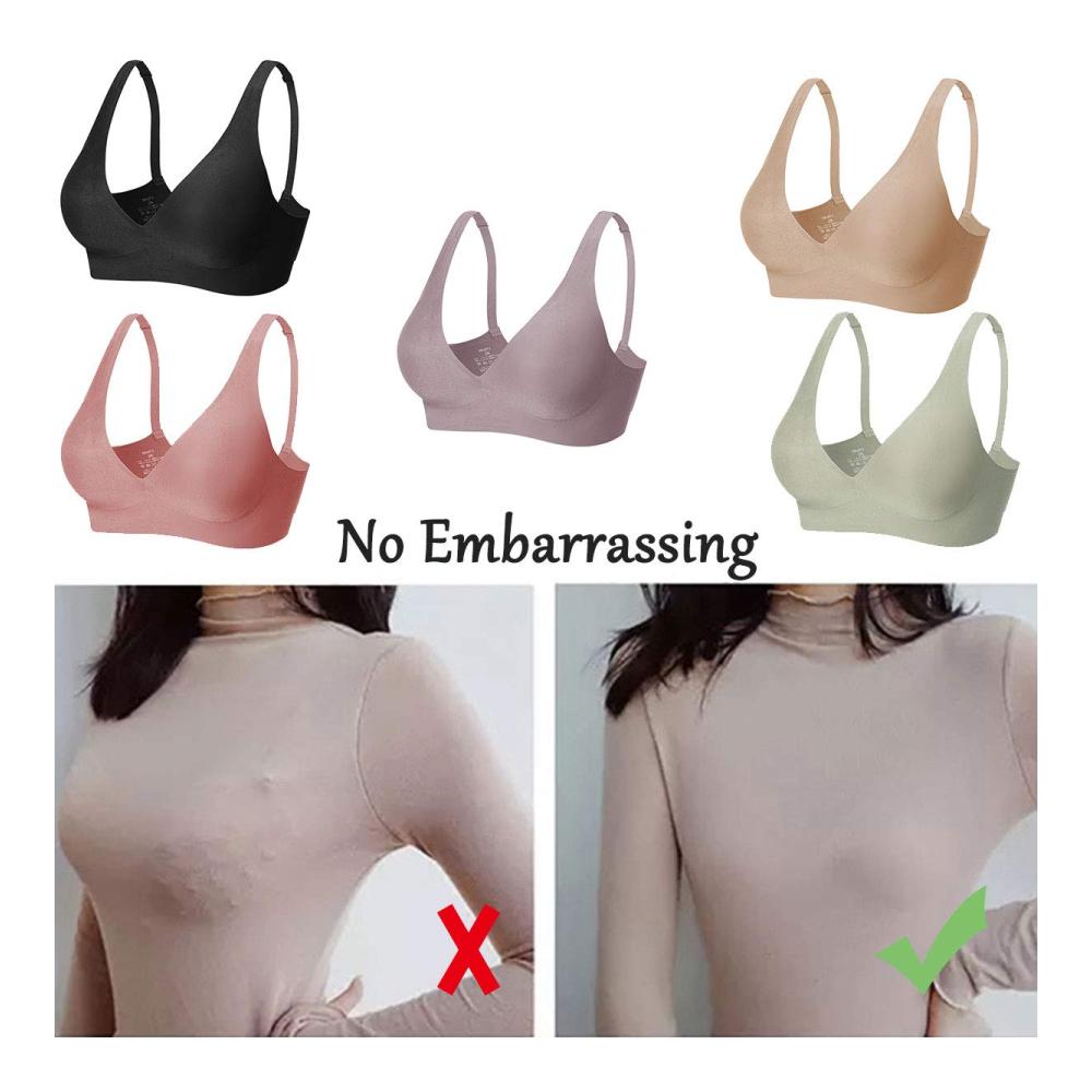 Klassischer Push-Up-BH mit abnehmbaren Polstern - Nahtloser Soft-Bra für täglichen Komfort und verführerische Dessous