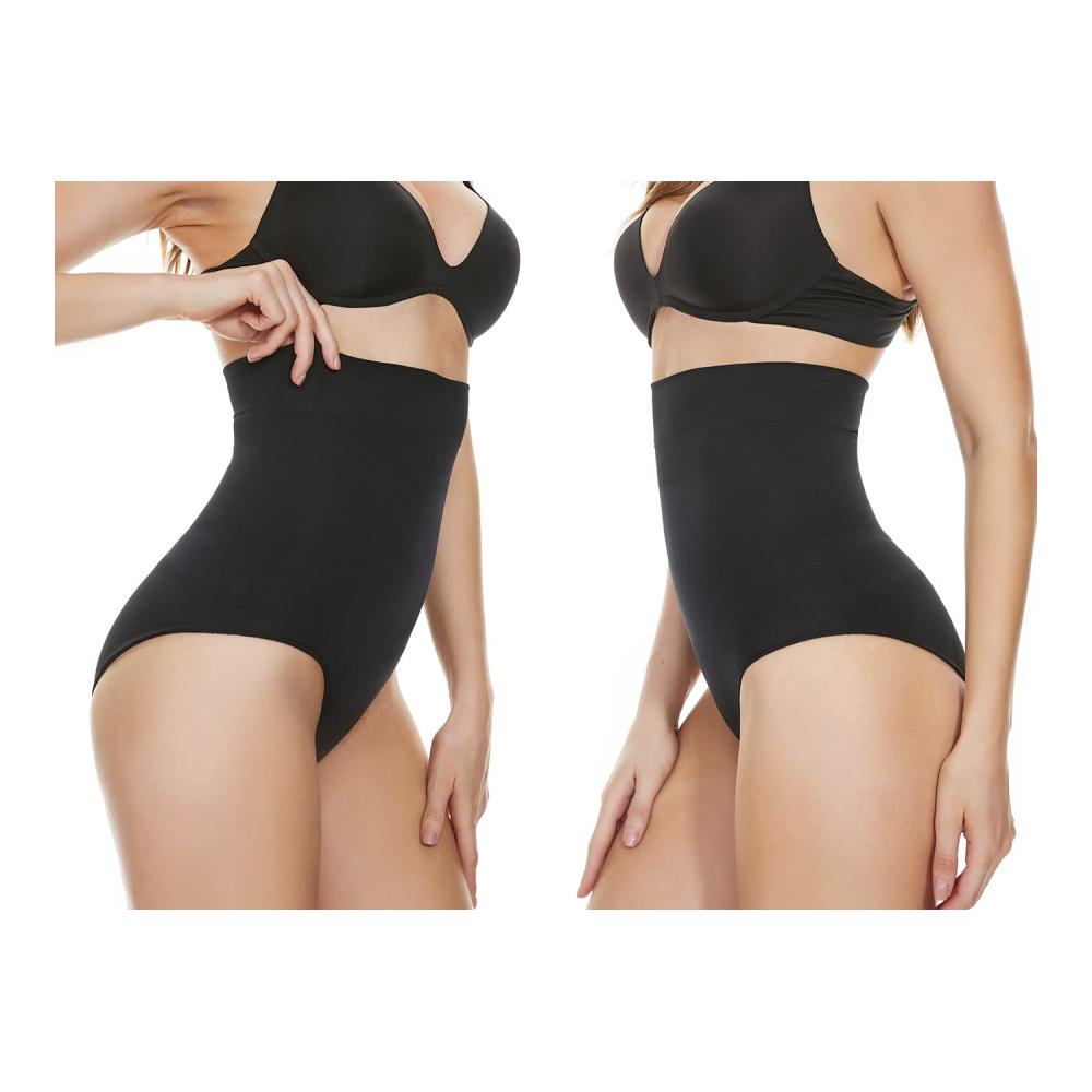 Shapewear Damen Hohe Taille Miederslip für Bauchweg-Effekt