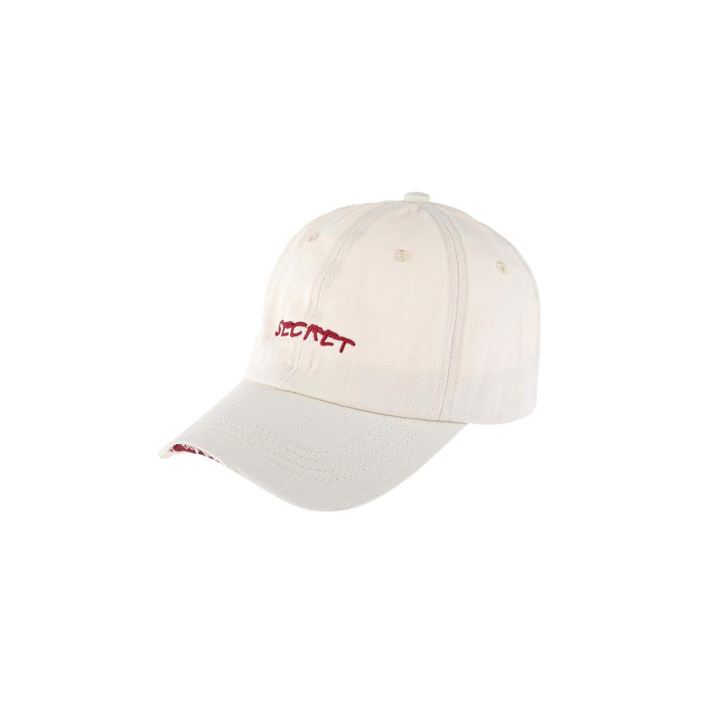 Baseballkappe, bestickt, elfenbeinfarben