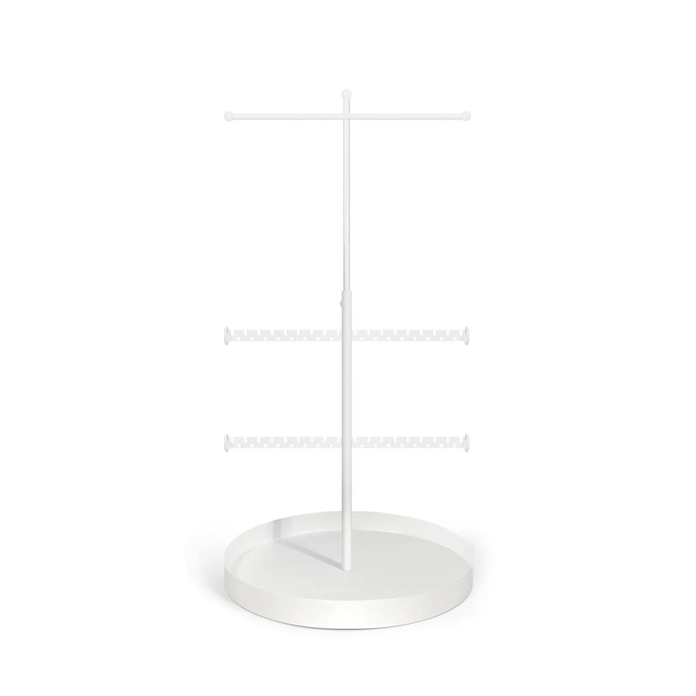 Verstellbarer Schmuckständer - Praktischer Schmuckhalter mit T-Bar für Ohrringe Ringe Ketten Uhren - Multifunktionaler Schmuckbaum zur Aufbewahrung von Armbändern - Organizer für stilvolle Schmuckpräsentation