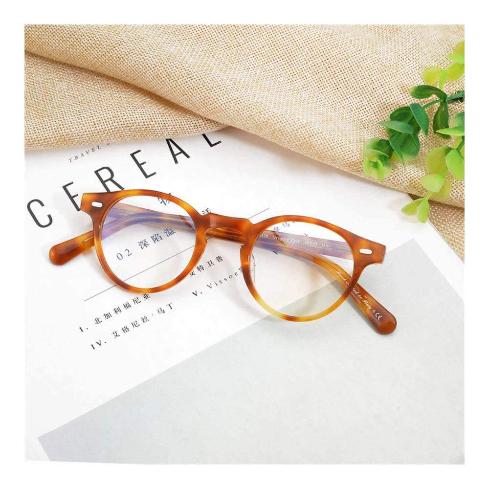 Ovaler Retro-Vintage Brillenrahmen für stilvolle Optik Dekorative Spektakel Myopia Rahmen