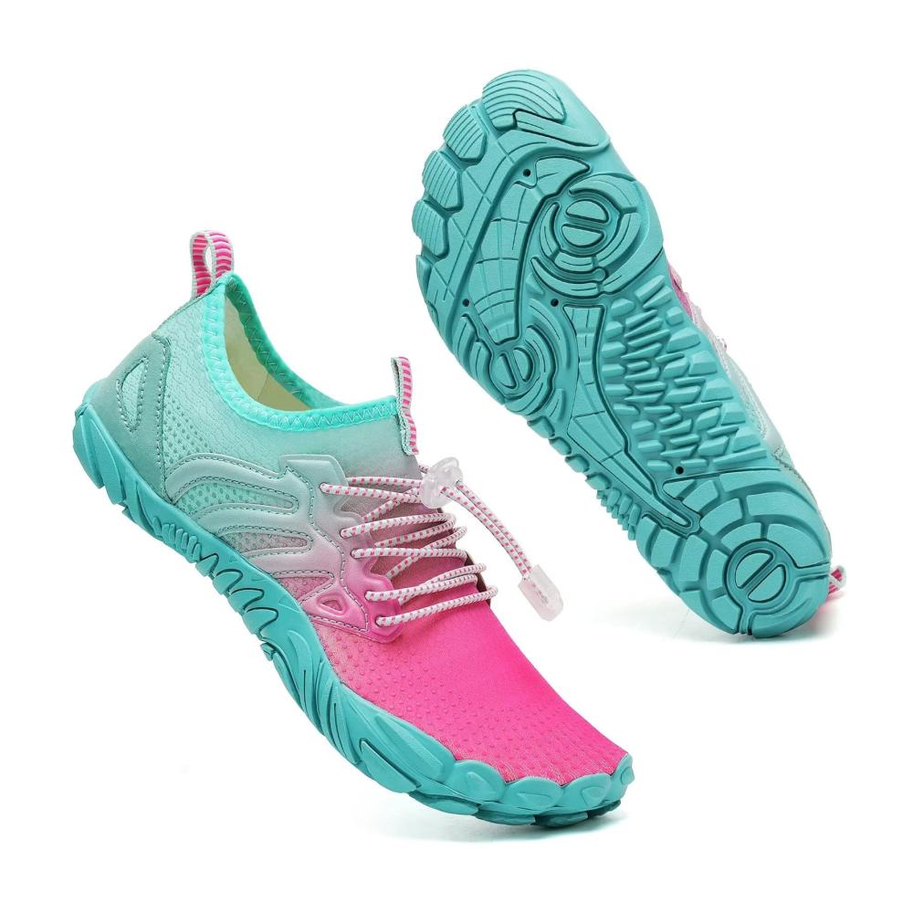 Barfuß Aqua Schuhe für Damen - Badeschuhe für Wassersport und Outdoor Türkis (Größe 36 EU