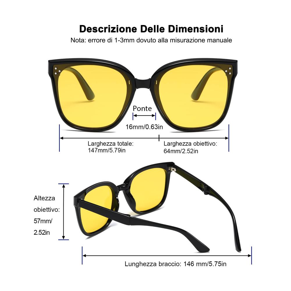 Faltbare Polarisierte Sonnenbrille UV-Schutz Blendfreiheit Modisch für Herren und Damen