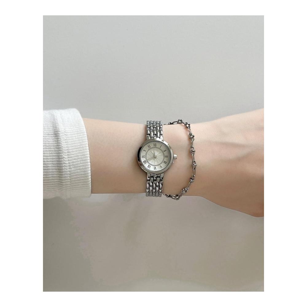 Edelstahl Damen Armbanduhr - Elegante Analoguhr Minimalistisches Design Wasserdicht - Perfektes Geschenk für Frauen