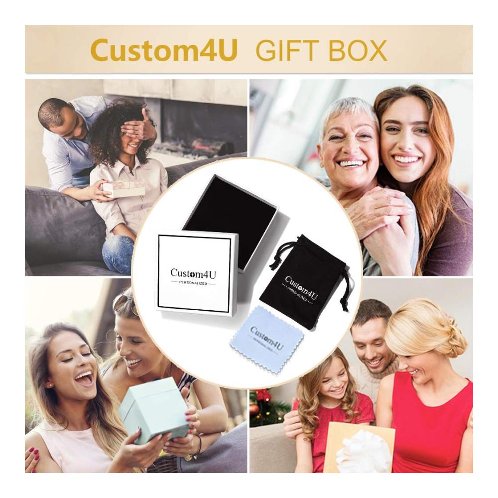Personalisierte Foto Medaillon Halskette - Edelstahl/Kupfer Öffnbar mit Gravur - Weihnachtsgeschenk Geburtstagsgeschenk Silber/Gold/Rosegold/Schwarz - 46cm Kette