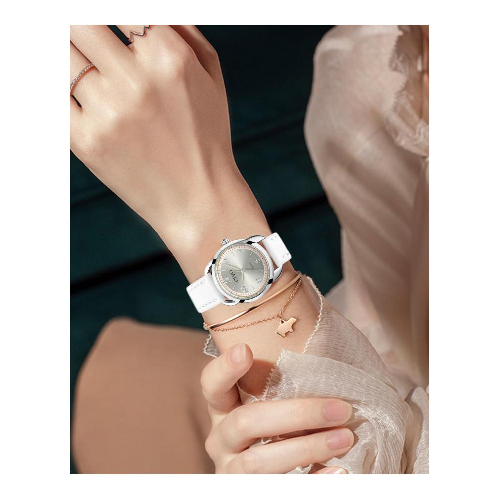 Frauen Leder Armbanduhr - Klassisch Wasserdicht Quartz Elegantes Geschenk