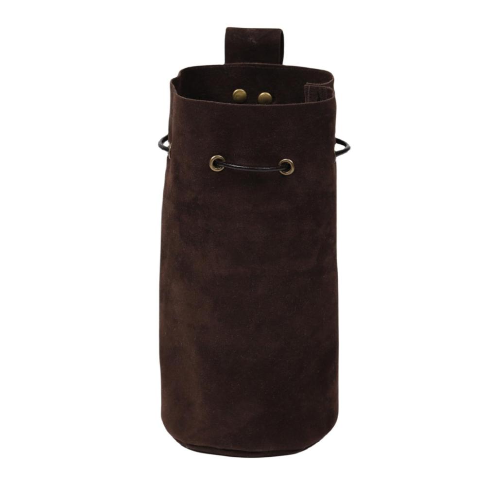 Renaissance-Beutel für Accessoires & Cosplay | Vintage Gürteltasche aus Leder mit Kordelzug für Halloween und Events
