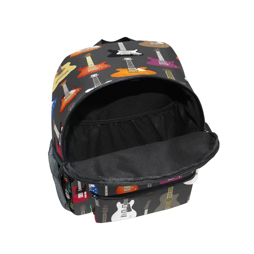 Bunter Kinder-Rucksack mit Musik-Gitarre Perfekt für kleine Musiker