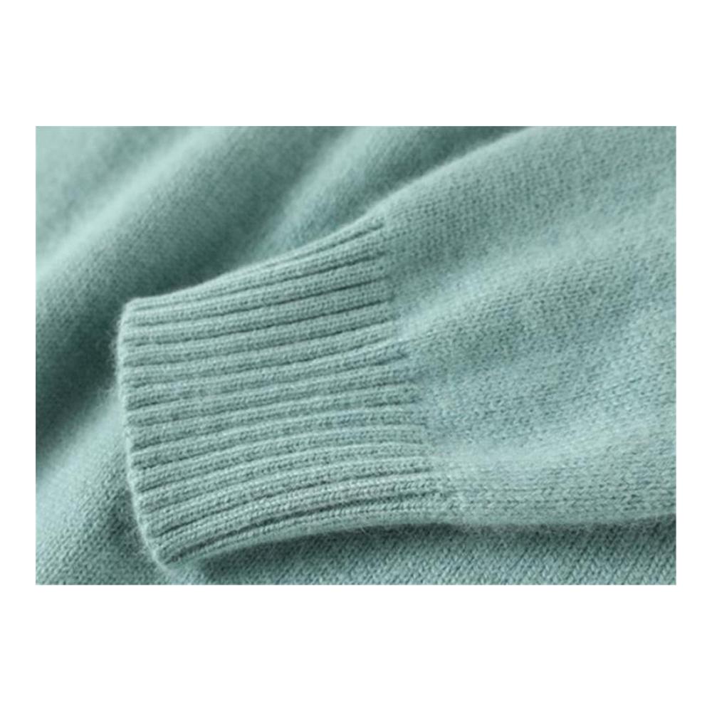 100% Kaschmir Rollkragenpullover für Herren - Winter Strickpullover mit Wärmeffekt für Herbst und Winter