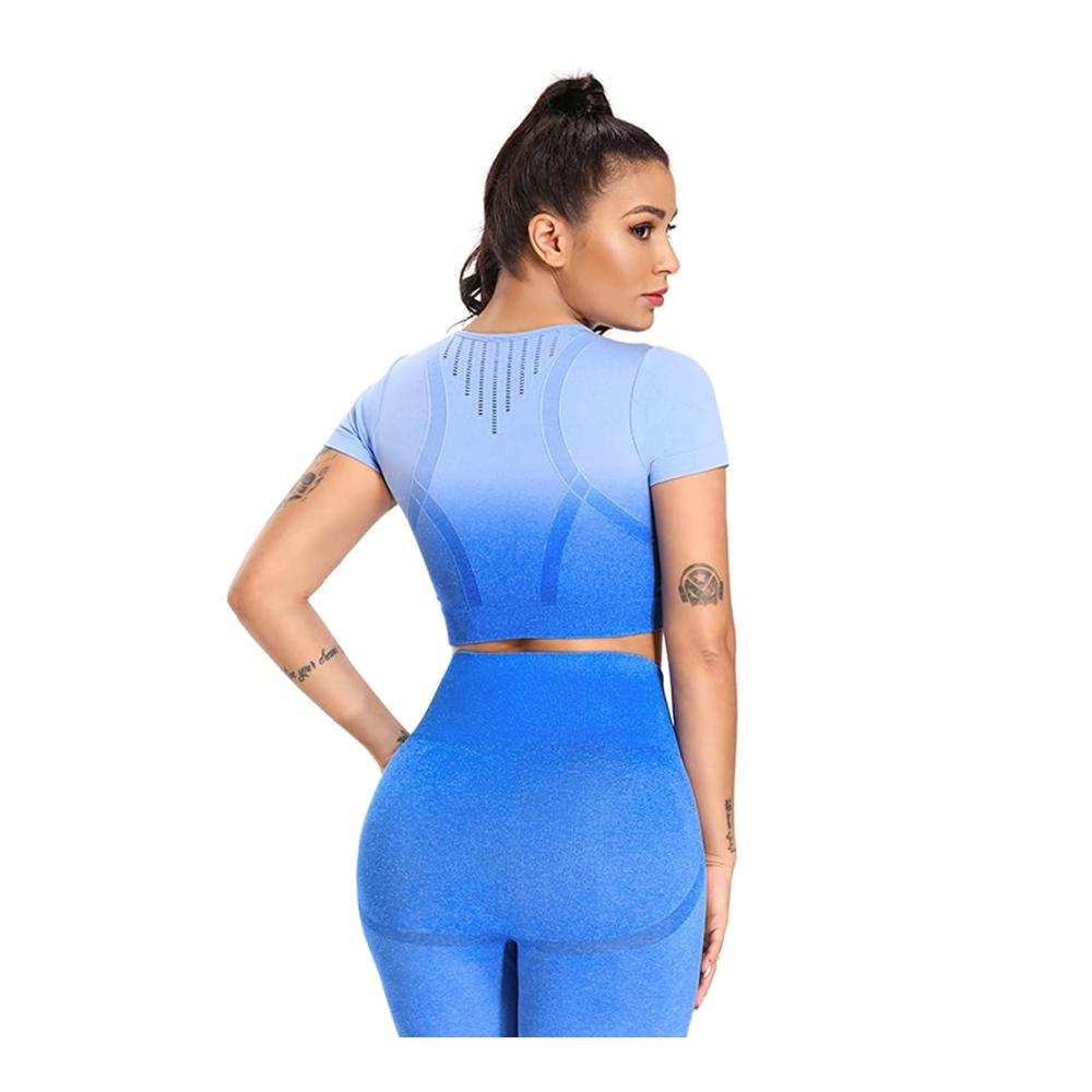 Damen Trainingsanzug Set Jogginganzug mit Modehose Crop Top & Yoga Anzug