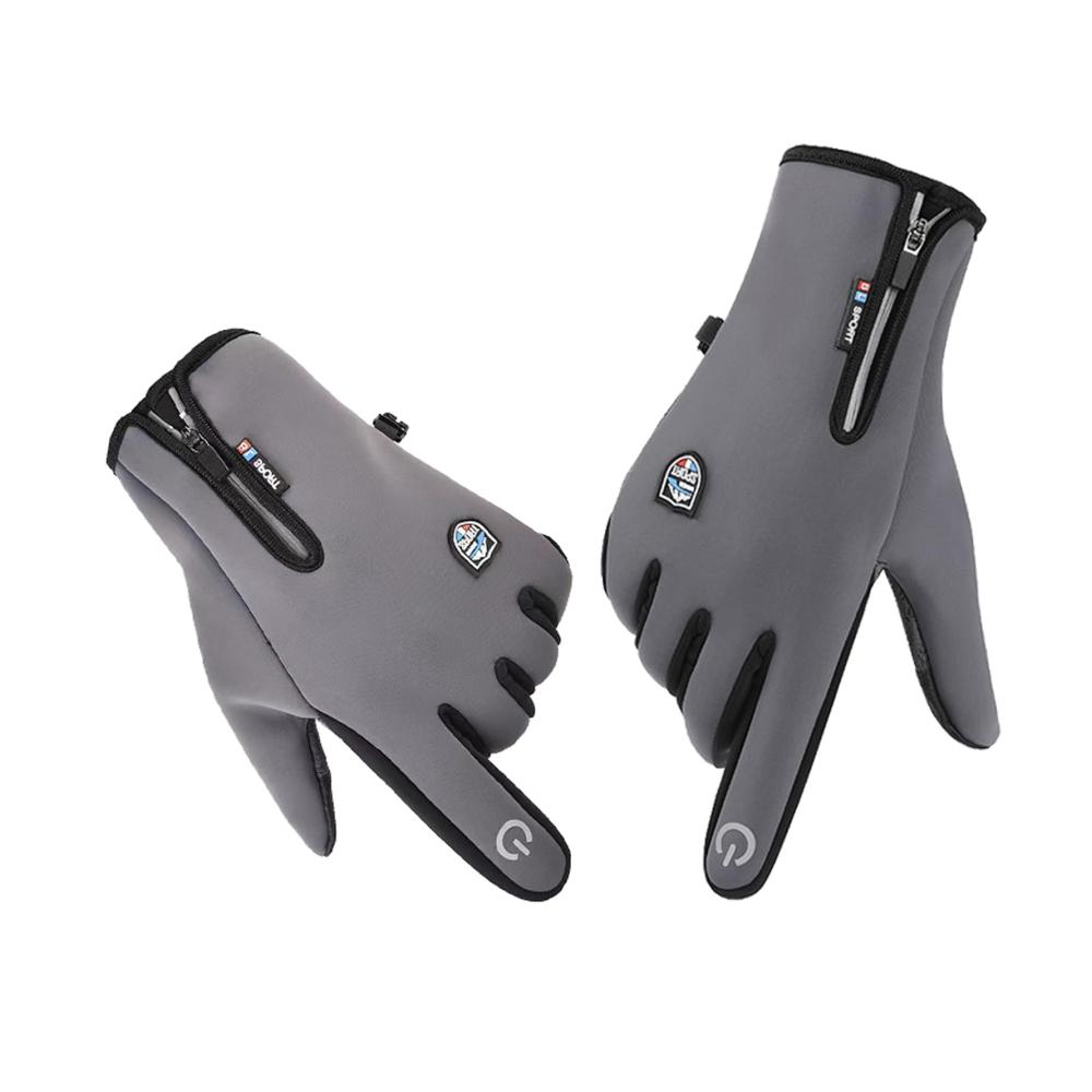 Winter Fahrradhandschuhe für Herren und Damen - Touchscreen Thermo wasserdicht winddicht - Outdoor Sporthandschuhe zum Radfahren Laufen und Wandern