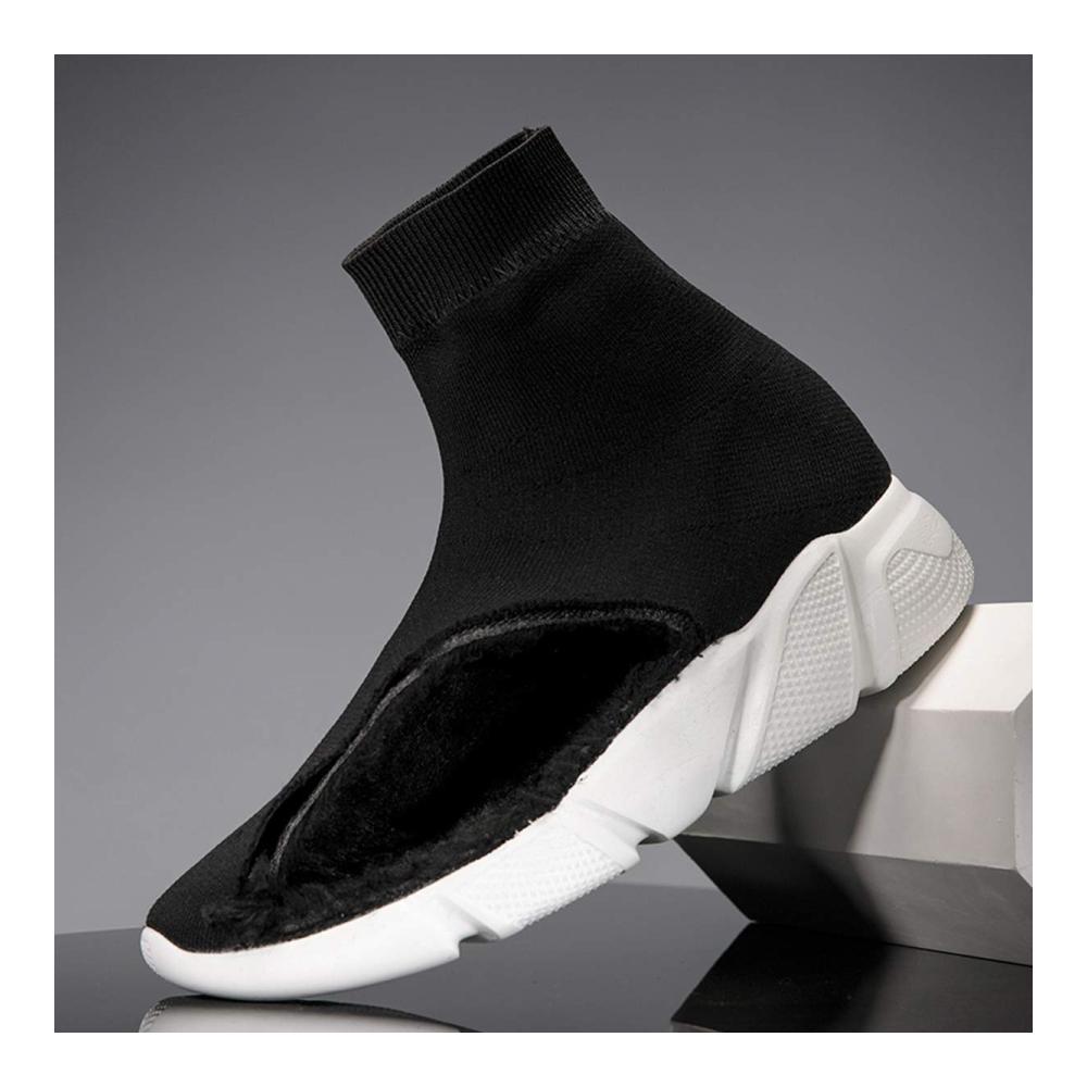 Hoch geschnittene Strick-Sneaker Unisex Slip-Ons für bequemes Fitnessstudio und Laufen