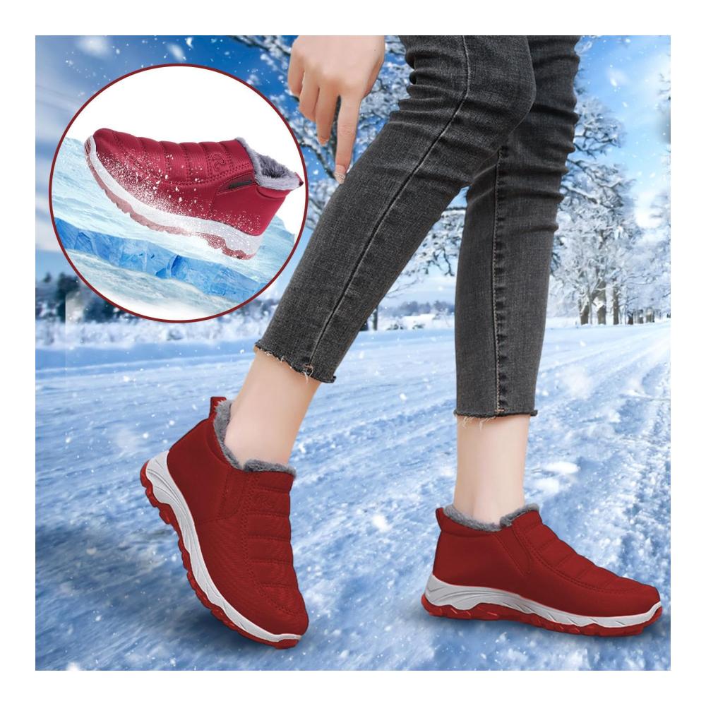 Ankle Snow Boots für Senioren | Warme rutschfeste Winterstiefeletten - Indoor & Outdoor Stiefel für mittleres und höheres Alter