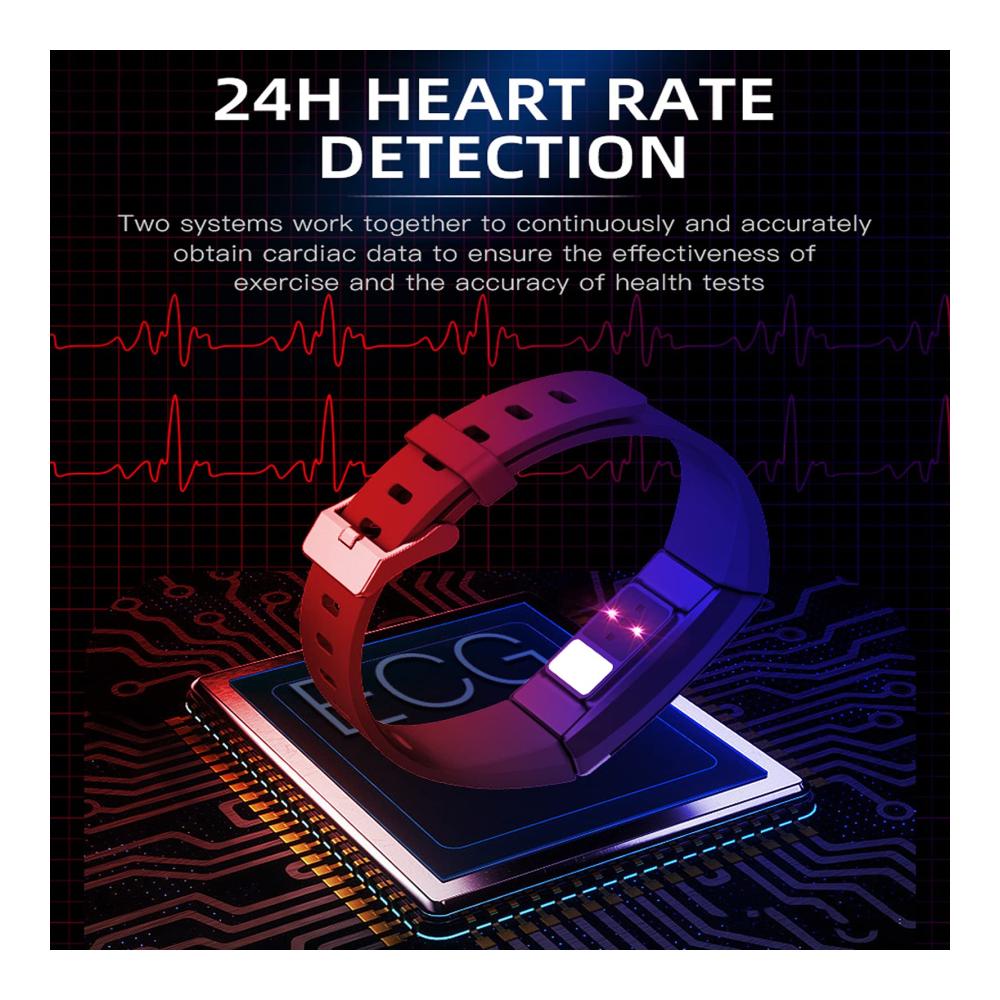 Fashion Smartwatch Fitness Uhr für Android iOS Bluetooth Schrittzähler Blutdruckmessung Remote-Kamera Fitness Tracker Schlafüberwachung wasserdicht IP68 schmal Herren Damen