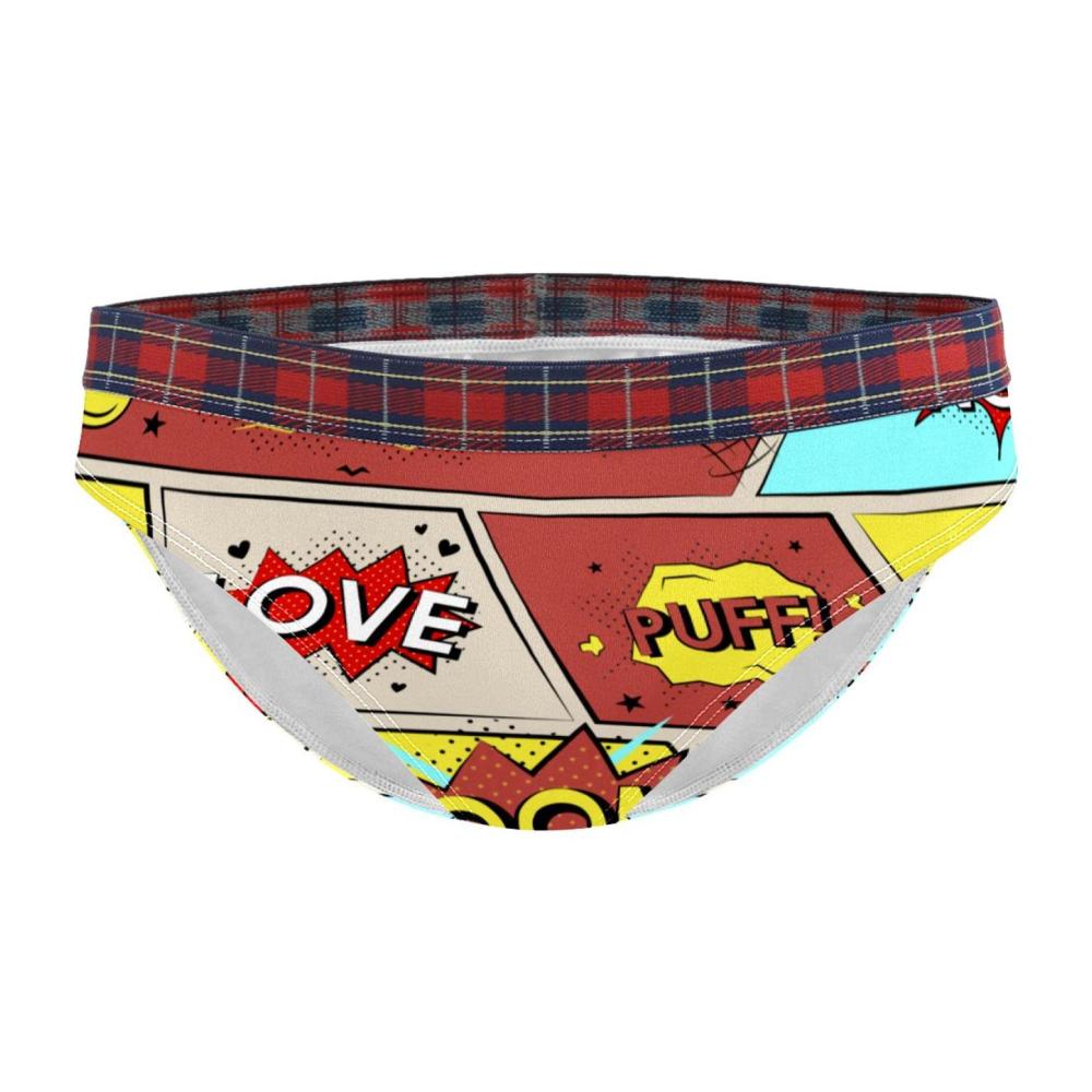 Damen Panties & Hipsters Weiche Stretch-Unterwäsche mit Comic-Wortgrafiken in S-XXL bunt Größe 36