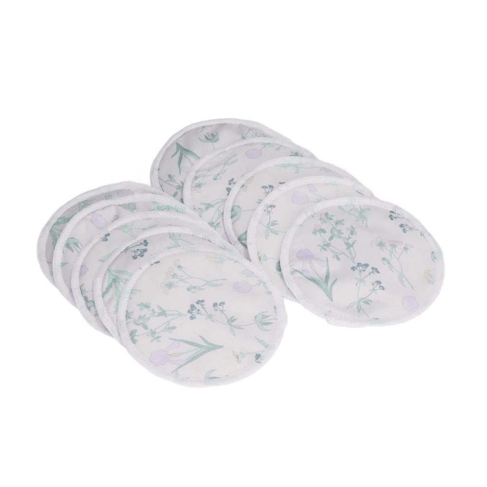 Wiederverwendbare Nipple Cover Still-Stilleinlagen für Angenehmes Stillen - Atmungsaktive Brustwarzenpolster (Blumenmuster