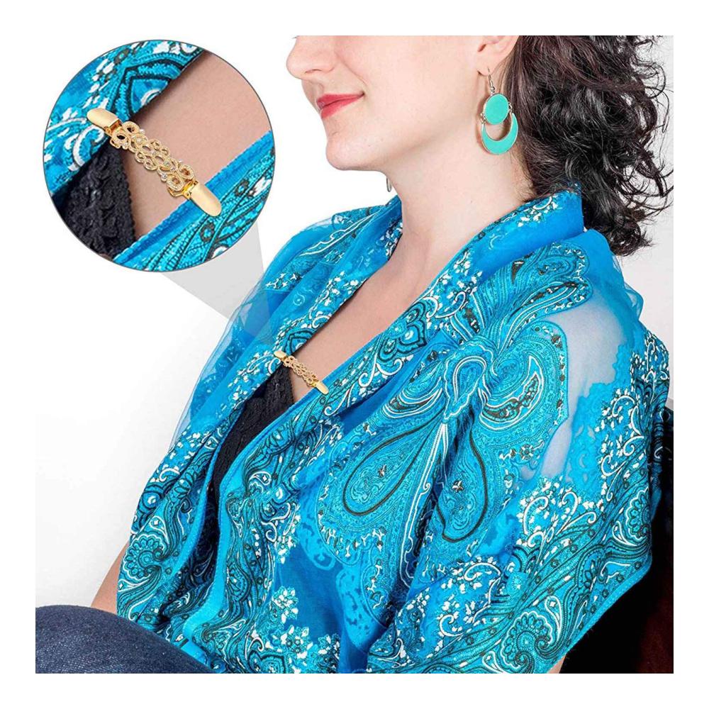 3-teiliges Vintage-Metall-Accessoire-Set für Damen Broschen Anstecknadeln & Clips für Schals Pullover Kleider & mehr