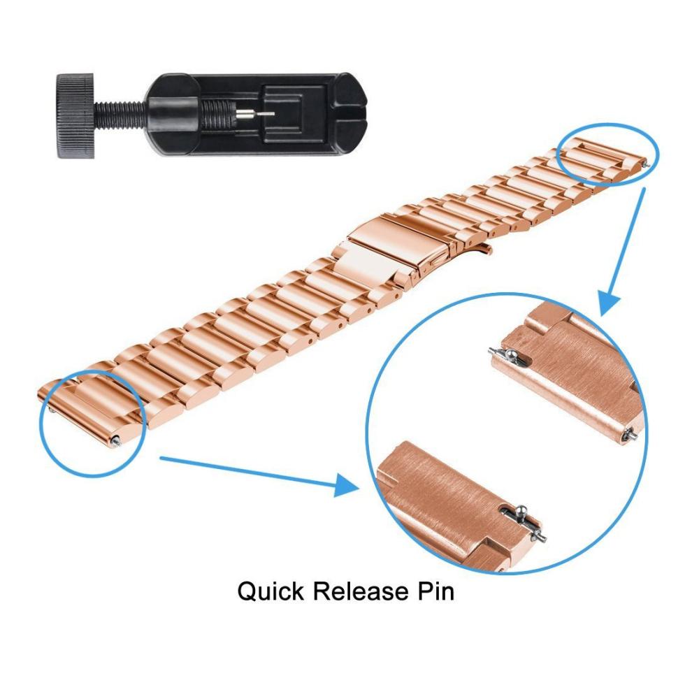 Michael Kors MKGO Classic Edelstahl Uhrenarmband - Kompatibles Armband für MKGO Smartwatch