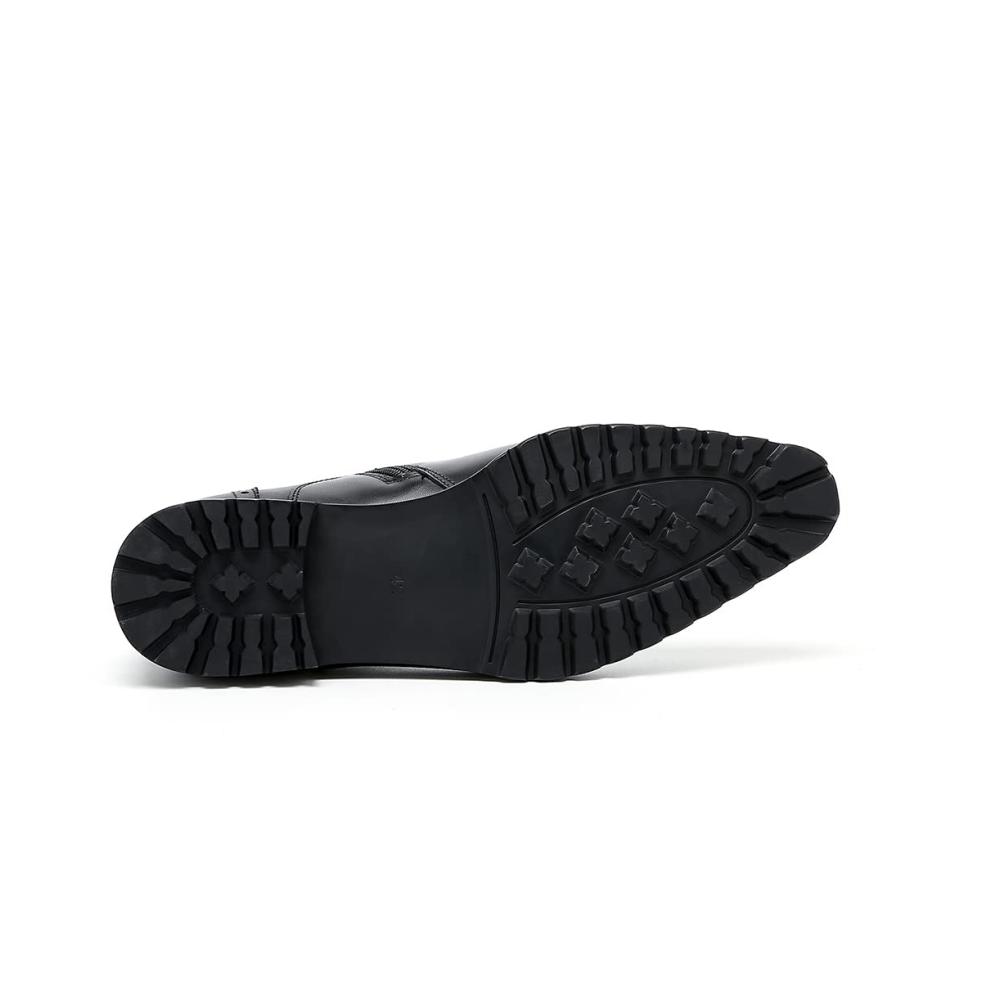 Herren Leder High-Top Vintage Stiefel - Poliert Oxford-Schnürschuhe für Party Business & Freizeit