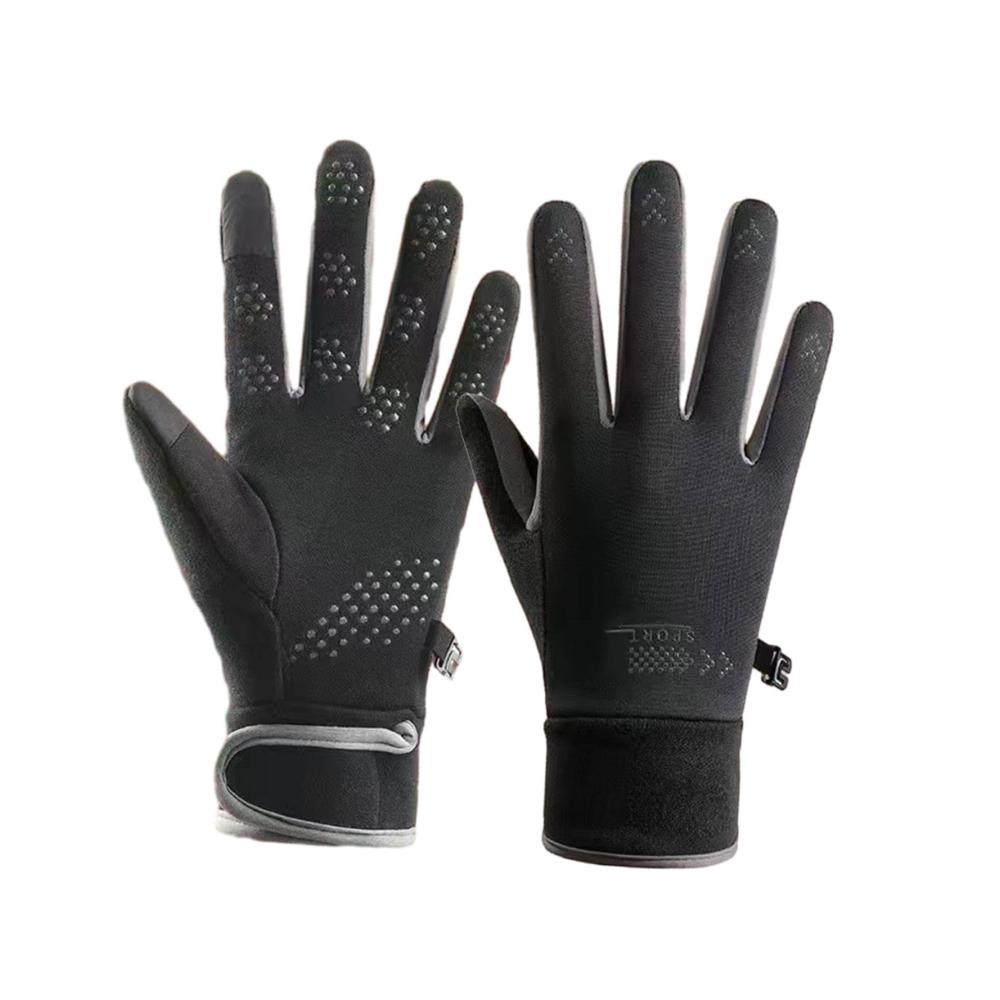 Warme Winterhandschuhe für Erwachsene mit Fleece-Futter | Rutschfeste Thermohandschuhe für Skaten Motorradfahren und Wandern in kaltem Wetter