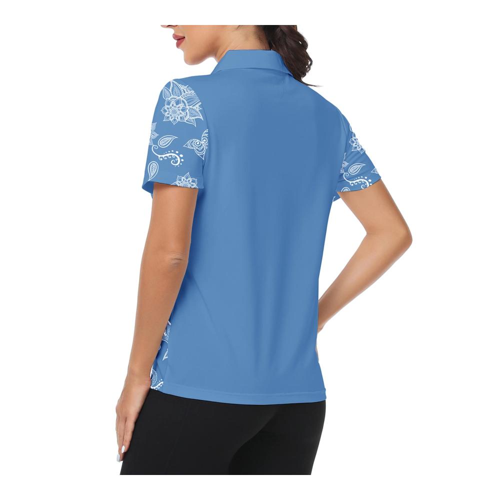 Damen Poloshirt für Sport und Freizeit - iGeekWell Kurzarm Tennis T-Shirt mit Golf Polohemd Atmungsaktiv und Stilvoll