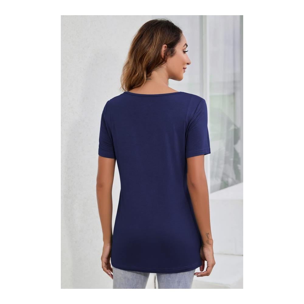 Stillfreundliches Umstands-T-Shirt mit kurzen Ärmeln