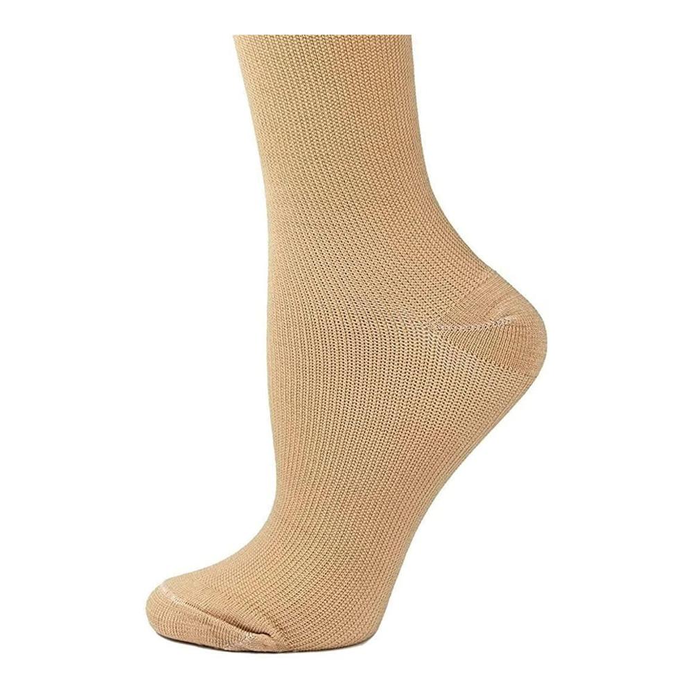 3 Paar Weiß Kompressionssocken für Damen & Herren – Laufsocken Thrombosestrümpfe Flug & Reisen - Hochwertige Compression Socks für Sport & Medizin