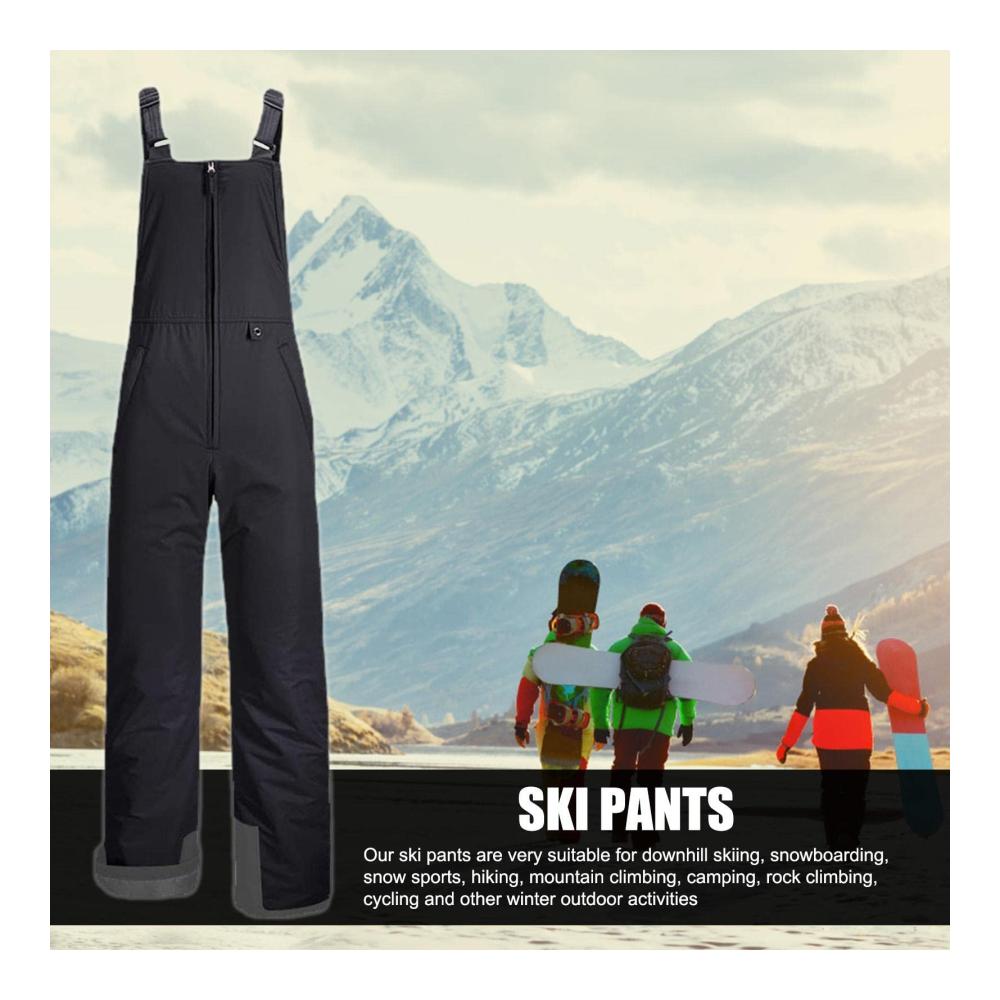 Herren-Schnee-Lätzchen Bavokon Trägerhosen Verstellbare winddichte Skihose für warmen und stilvollen Winterspaß