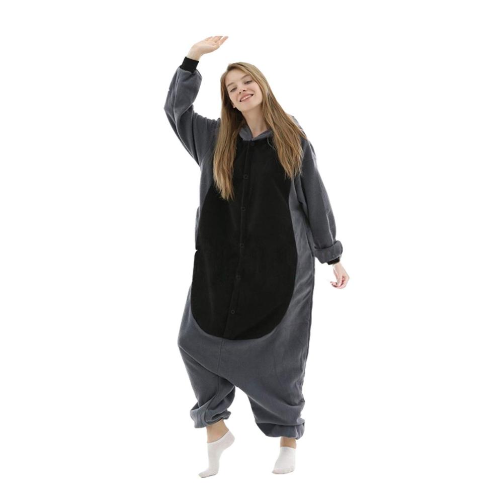 Tierischer Komfort XXL Einteiler Jumpsuit Schlafanzug - Damen Onesie Pyjamas im Cartoon Cosplay Stil Kigurumi Overall für Erwachsene (Größe 145-200cm