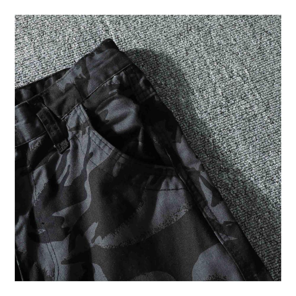 Herren Jogginghose Schwarz | Lang Baumwolle Multi Pocket Zipper Cargo Pants