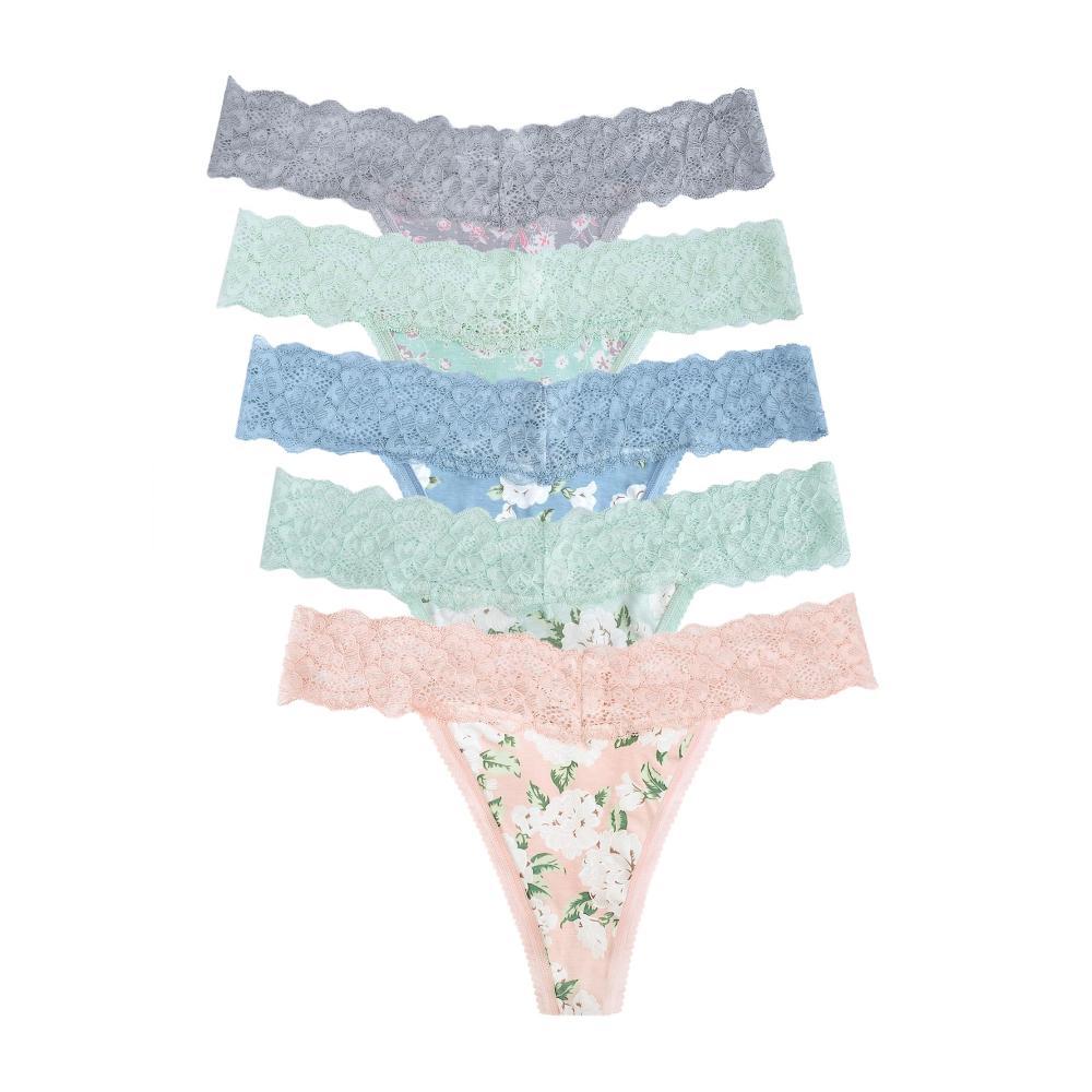 Nahtlose Spitzen-Tangas für Damen Unsichtbare Bikini- und Taillenslips