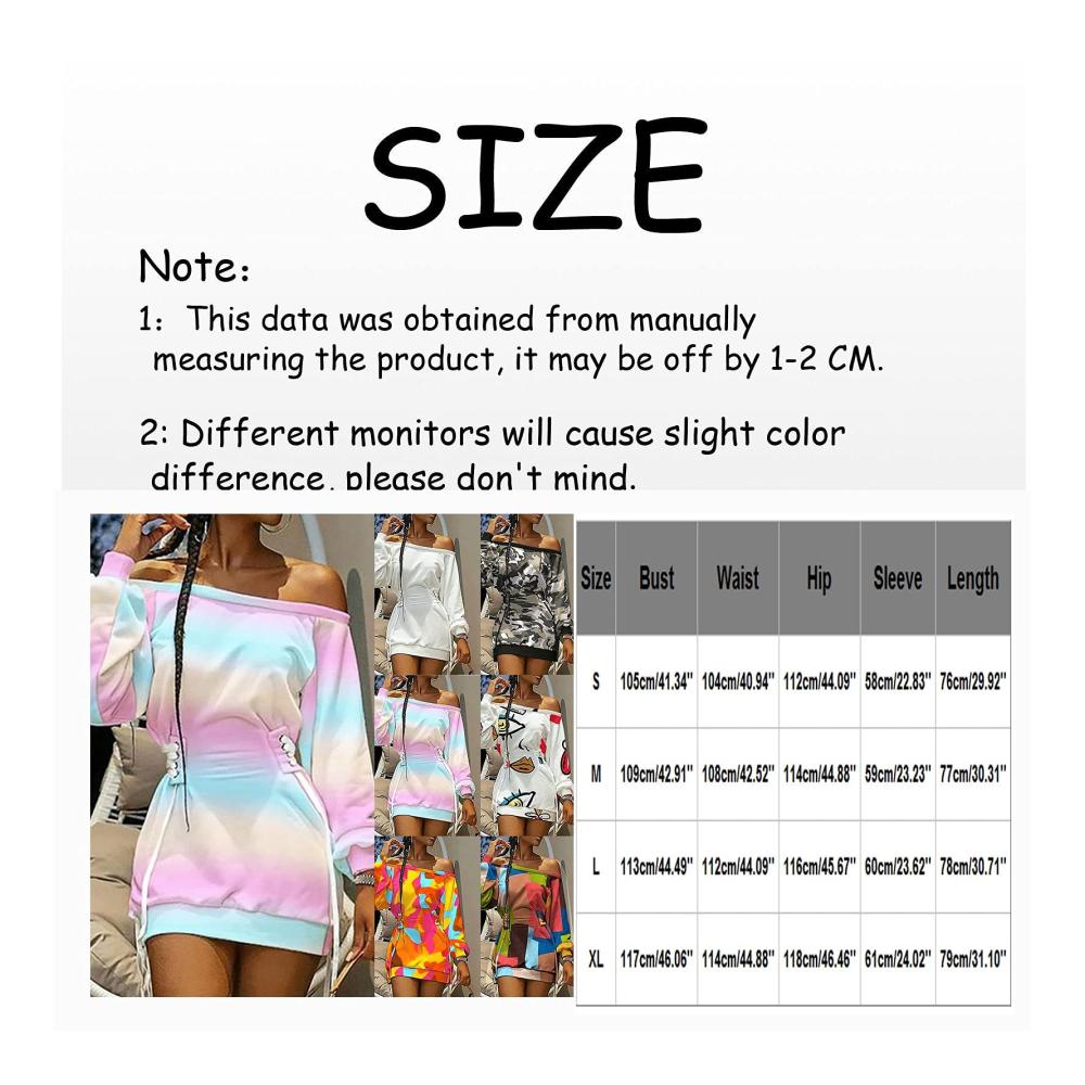 Lässiges Damenkleid mit Rundhals eleganter Tie Dye Druck und bequemer Passform - Perfekt für die Freizeit