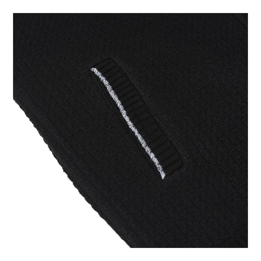 Herren Grobstrick Strickjacke mit Reißverschluss und Stehkragen - Winter Pullover in Strickoptik