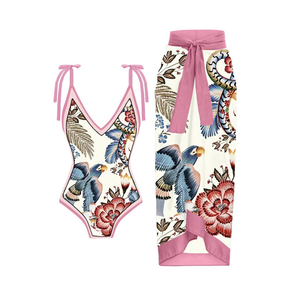 Figurformender Monokini mit U-Ausschnitt und seitlichem Kordelzug – Perfekter Damen Badeanzug für Strandmode und Sommer Spaß