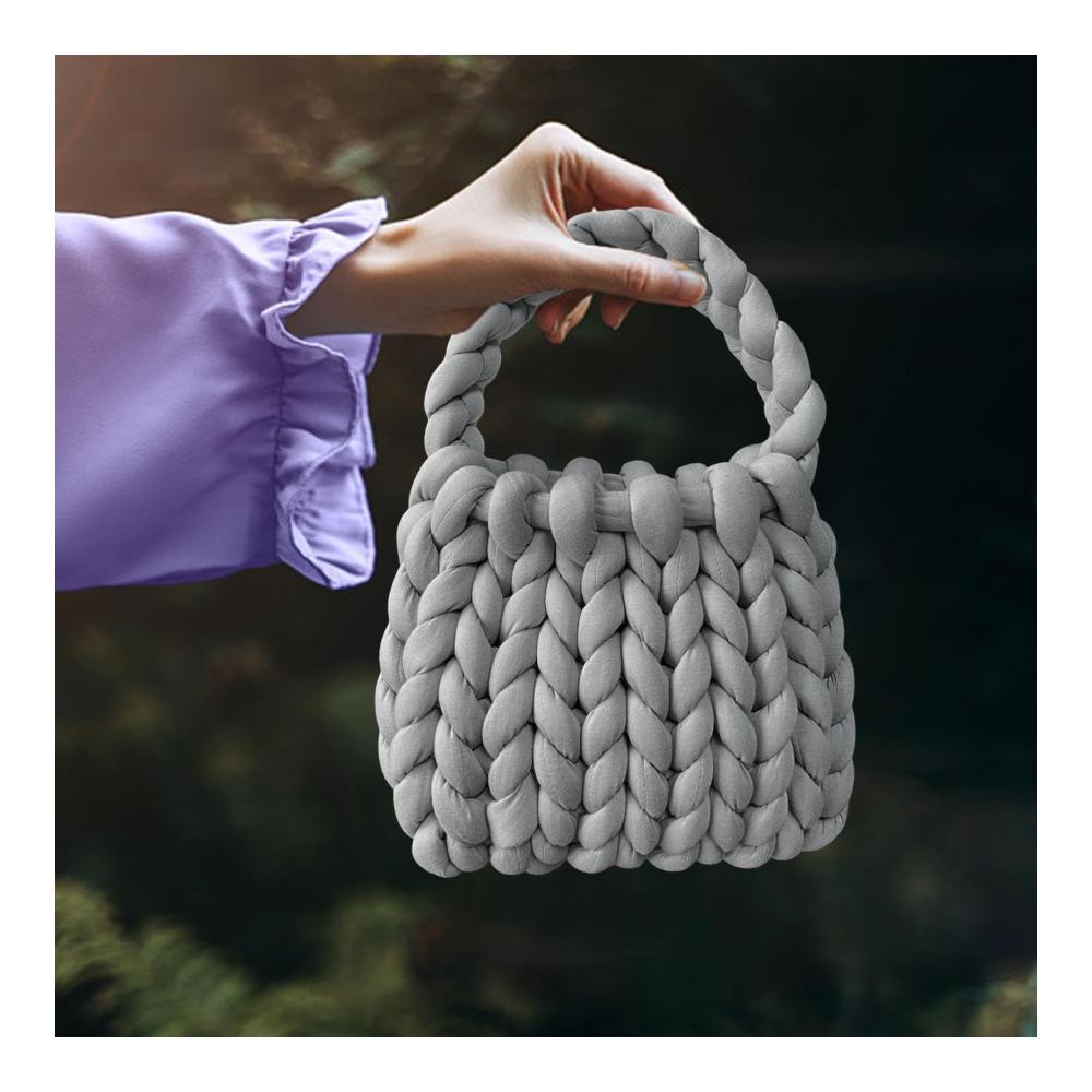 Damen-Häkeltasche Stilvolle Umhängetasche & Handtasche für den Sommer - Handgefertigte Clutch-Geldbörse perfekte Strick-Geldbörse für Frühling & Sommer